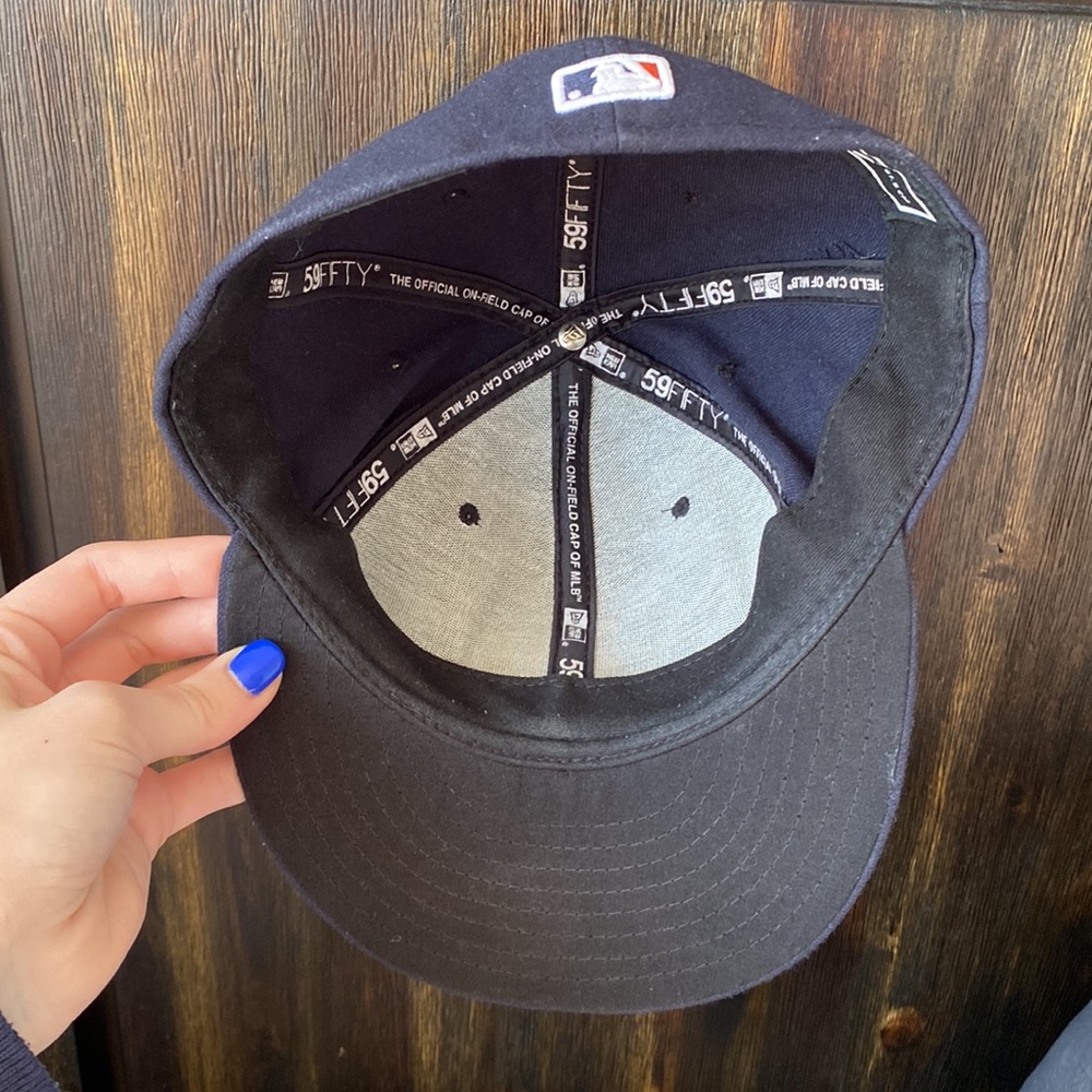 New Era Cool Base MLB Classic Detroit Tigers Navy Blue & Orange Baseball Cap Hat - Picture 6 of 8